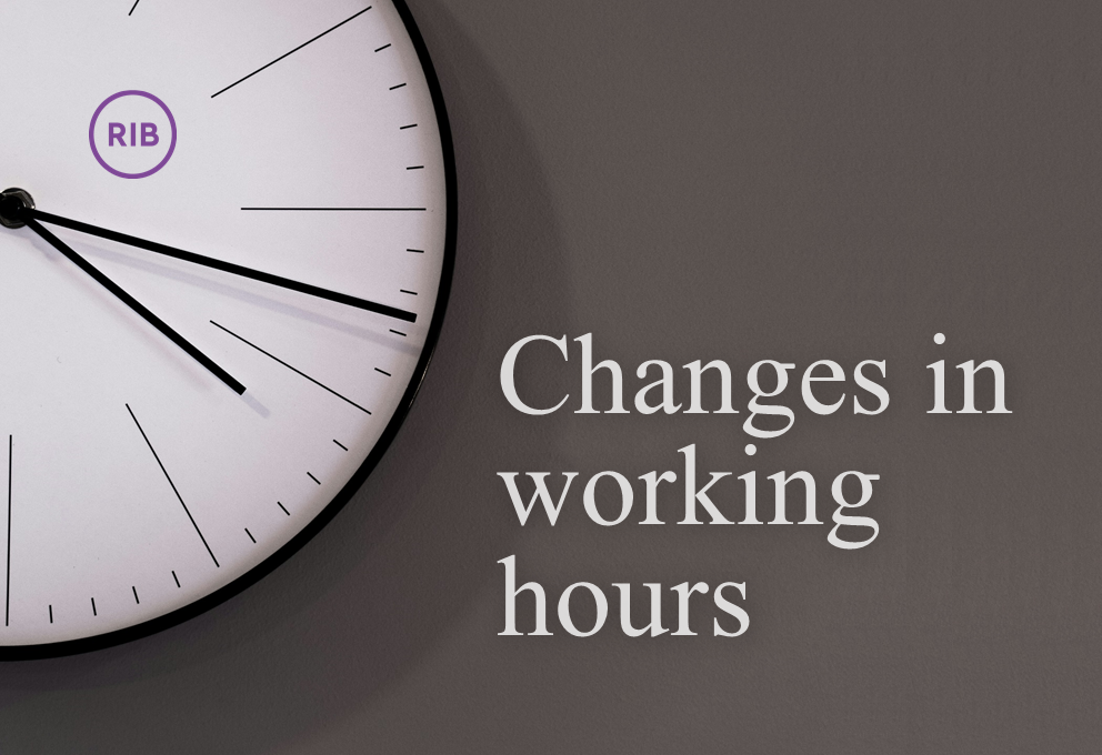 Changes in working hours in December 2025 and January 2026